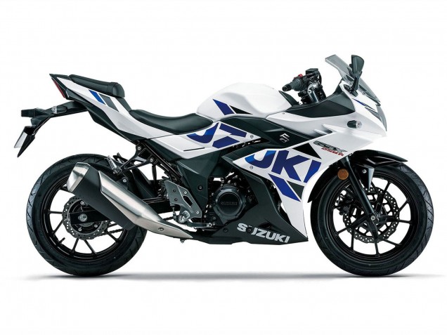 Blanc Bleu Noir Carénage Moto Suzuki GSX250R 2017-2020