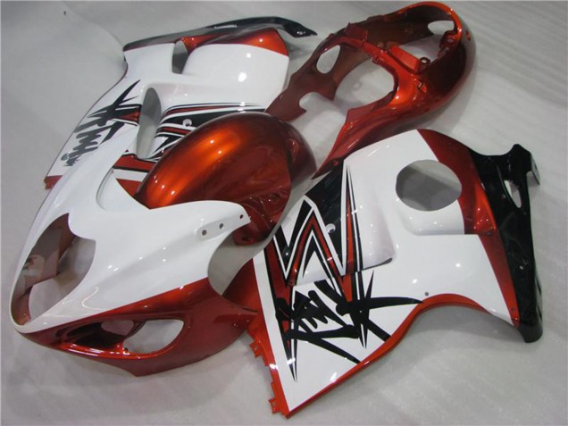 Blanc Orange Noir Carénage Moto Suzuki GSXR 1300 Hayabusa 1996-2007