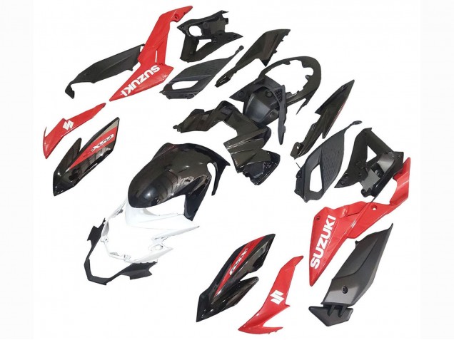 Rouge Blanc Carénage Moto Suzuki GSX-S 750 2017-2022