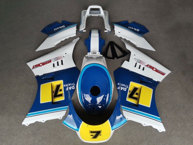 Blanc Bleu Jaune 7 Carénage Moto Suzuki RG400 RG500 RG400/500 1984-1987