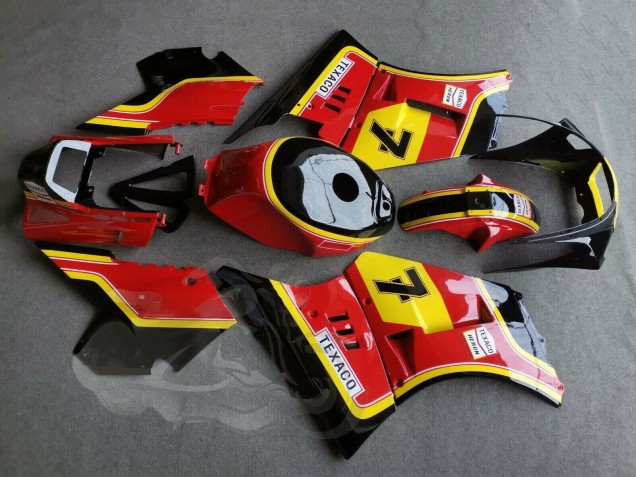 Rouge Jaune Noir 7 Carénage Moto Suzuki RG400 RG500 RG400/500 1984-1987