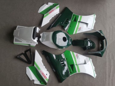 Blanc Vert Foncé Carénage Moto Suzuki RG400 RG500 RG400/500 1984-1987 Pas Chère