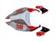 Blanc Rouge Noir Jaune 58 Carénage Moto Aprilia RSV1000 2003-2006