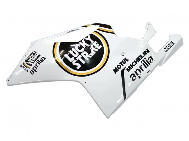 Blanc Noir Lucky Strike Motul Michelin Carénage Moto Aprilia RSV1000 2003-2006