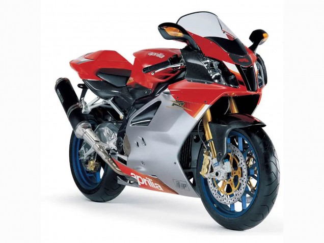 Blanc Rouge Noir Carénage Moto Aprilia RSV1000 2003-2006