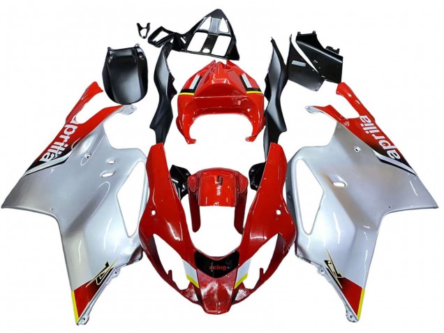 Blanc Rouge Noir Carénage Moto Aprilia RSV1000 2003-2006