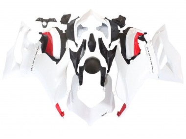 Blanc Rouge Noir Mat Carénage Moto Ducati Panigale V2 2020-2024 Pas Chère
