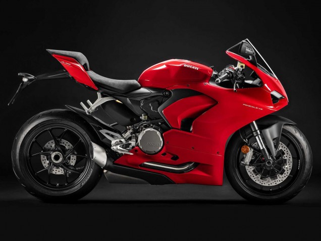 Rouge Noir Mat Carénages Moto Ducati Panigale V2 2020-2024