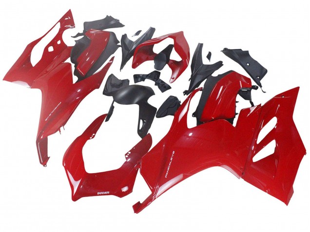 Rouge Noir Mat Carénages Moto Ducati Panigale V2 2020-2024