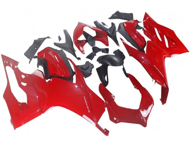 Rouge Noir Mat Carénages Moto Ducati Panigale V2 2020-2024