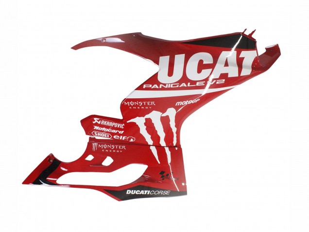 Rouge Noir Brillant Monstre Corse Carénage Moto Ducati Panigale V2 2020-2024