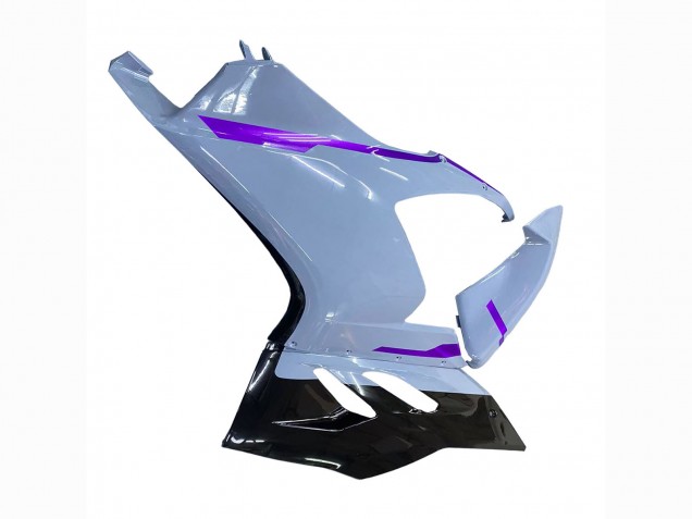 Gris Brillant Violet Noir Brillant Carénage Moto Ducati Panigale V2 2020-2024