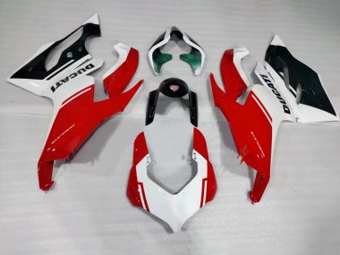 Blanc Rouge Vert Noir Brillant Carénage Moto Ducati Panigale V2 2020-2024 Pas Chère
