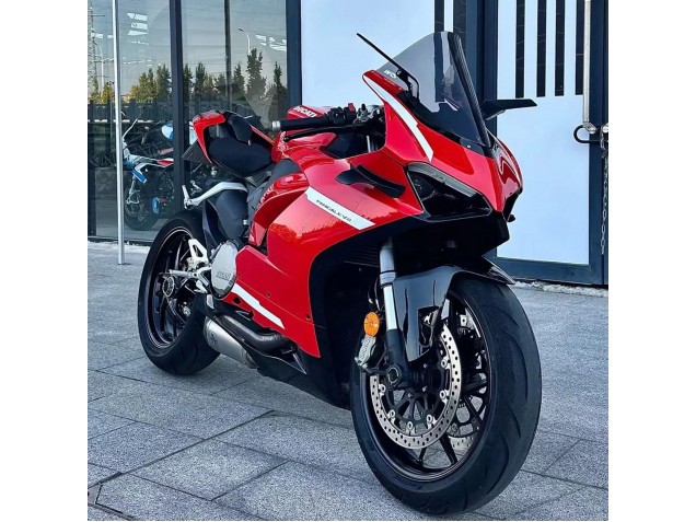 Rouge Blanc Carénage Moto Ducati Panigale V2 2020-2024