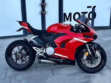 Rouge Blanc Carénage Moto Ducati Panigale V2 2020-2024 Pas Chère