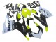 Blanc Vert Citron Noir Brillant Stein Dinse VR 46 Carénage Moto Ducati Panigale V2 2020-2024