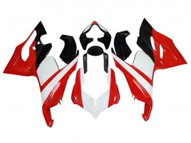 Blanc Rouge Noir Brillant Carénages Moto Ducati Panigale V2 2020-2024 Pas Chère