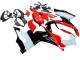 Blanc Rouge Noir Brillant Kits Carénages Moto Ducati Panigale V2 2020-2024