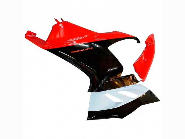 Blanc Rouge Noir Brillant Kits Carénages Moto Ducati Panigale V2 2020-2024