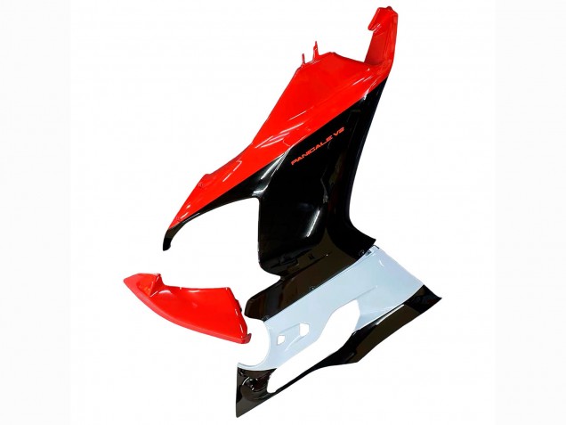 Blanc Rouge Noir Brillant Kits Carénages Moto Ducati Panigale V2 2020-2024
