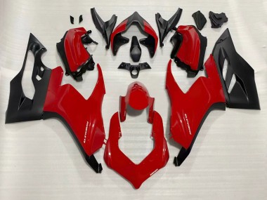 Rouge Noir Mat Carénage Moto Ducati Panigale V2 2020-2024 Pas Chère