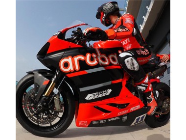 Rouge Noir Brillant Aruba 11 Carénage Moto Ducati Panigale V4 V4S 2018-2019 Pas Chère