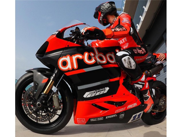 Rouge Noir Brillant Aruba 11 Carénage Moto Ducati Panigale V4 V4S 2018-2019