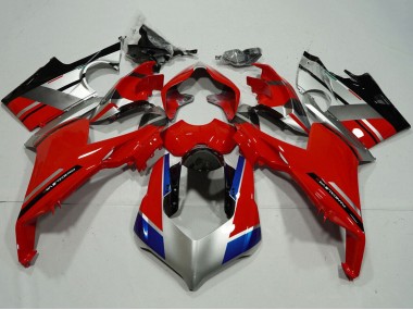 Argent Rouge Bleu Noir Brillant Carénage Moto Ducati Panigale V4 V4S 2018-2019 Pas Chère