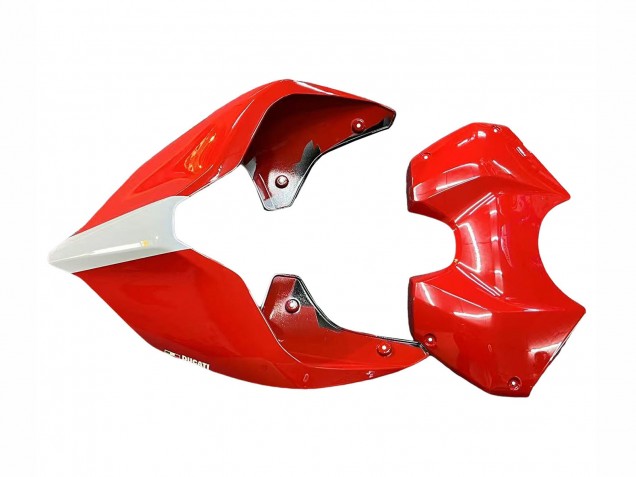 Blanc Argent Rouge Noir Brillant Carénage Moto Ducati Panigale V4 V4S 2018-2019