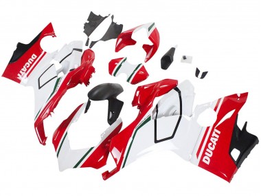 Blanc Rouge Noir Mat Carénage Moto Ducati Panigale V4 V4S 2018-2019 Pas Chère