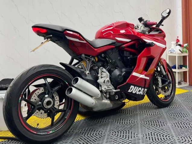 Rouge Blanc Noir Carénage Moto Ducati Supersport 939/939S 2017-2022