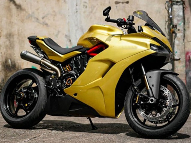 Jaune Carénage Moto Ducati Supersport 939/939S 2017-2022