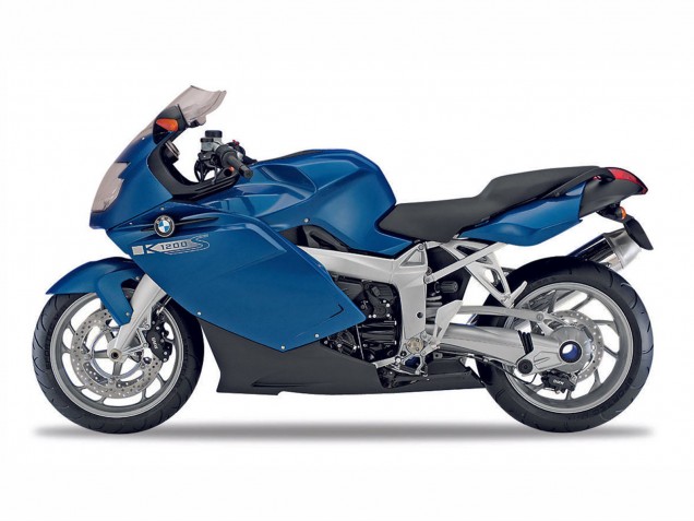 Bleu Foncé Noir Carénage Moto BMW K1200S 2005-2010