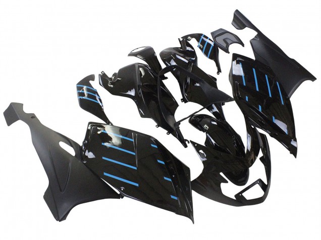 Noir Brillant Noir Mat Bleu Doubler Carénage Moto BMW K1200S 2005-2010