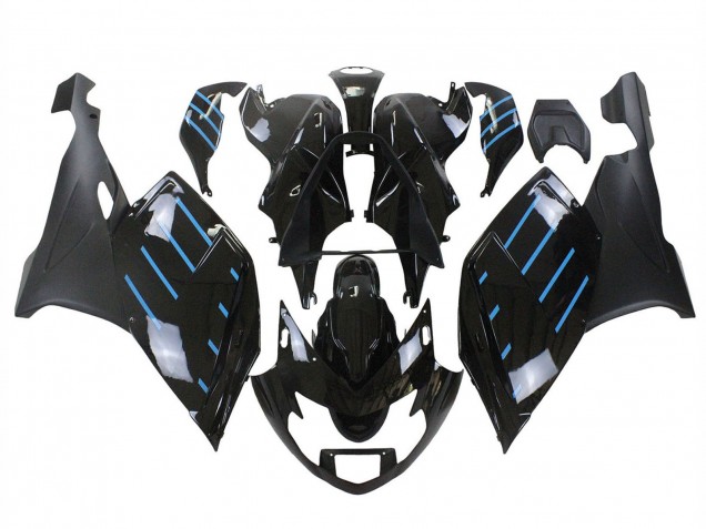 Noir Brillant Noir Mat Bleu Doubler Carénage Moto BMW K1200S 2005-2010