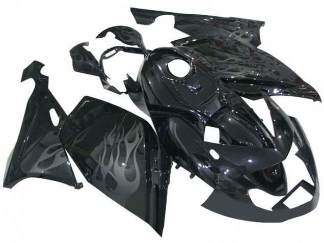 Noir Brillant Gris Flamme Carénage Moto BMW K1200S 2005-2010