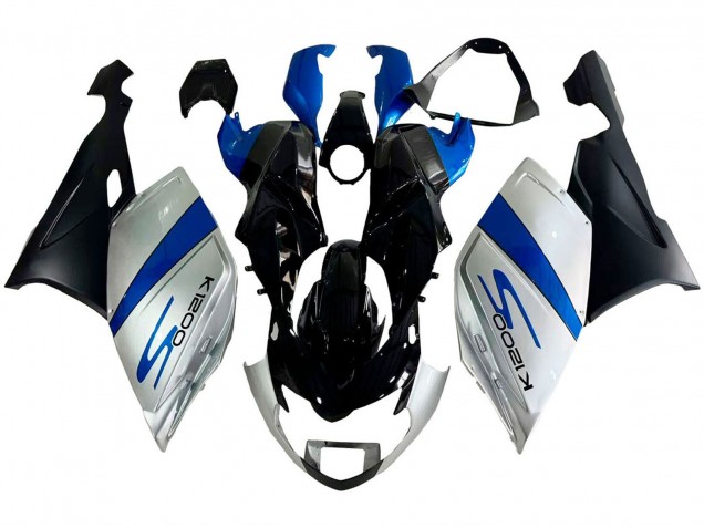 Argent Bleu Noir Kits Carénages Moto ABS BMW K1200S 2005-2010
