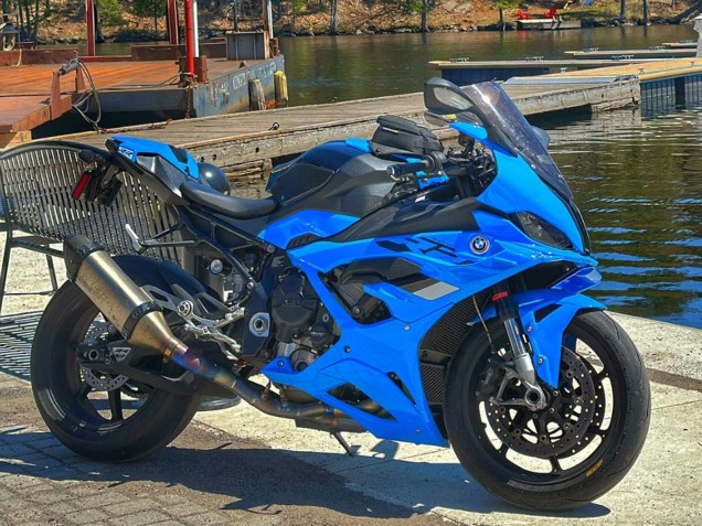 Bleu Brillant Carénages Moto BMW S1000RR 2023-2024