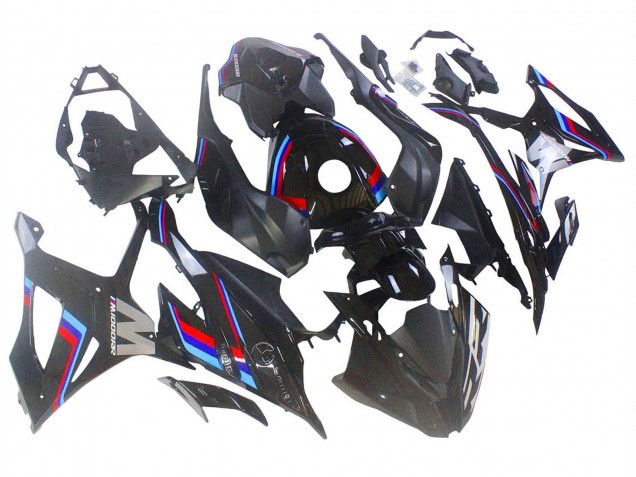Noir Bleu Rouge Carénage Moto BMW S1000RR 2023-2024