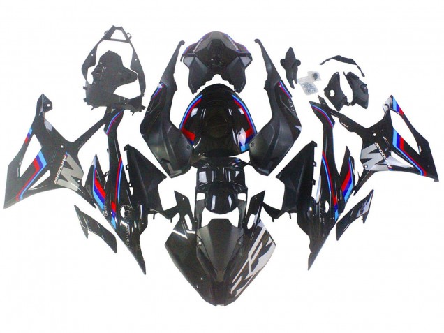 Noir Bleu Rouge Carénage Moto BMW S1000RR 2023-2024