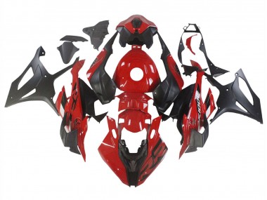 Rouge Noir Mat Carénage Moto BMW S1000RR 2023-2024 Pas Chère