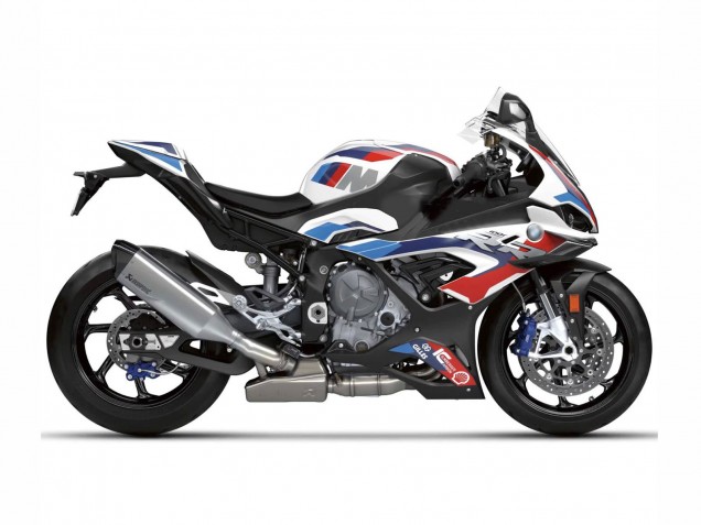 Blanc Bleu Rouge Noir Mat Carénage Moto BMW S1000RR 2023-2024
