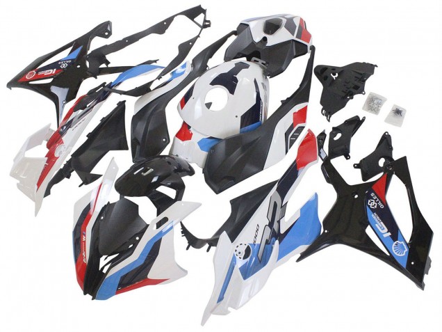 Blanc Bleu Rouge Noir Mat Carénage Moto BMW S1000RR 2023-2024