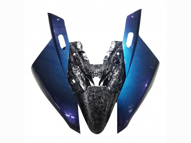 Pente Bleu Violet Fibre de Carbone Forgée Carénage Moto BMW S1000RR 2019-2022