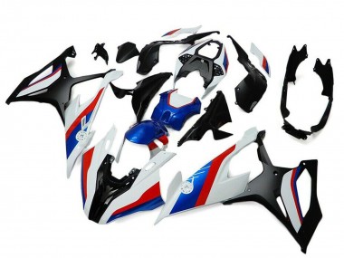 Noir Blanc Rouge Bleu Carénage Moto BMW S1000RR 2019-2022 Pas Chère