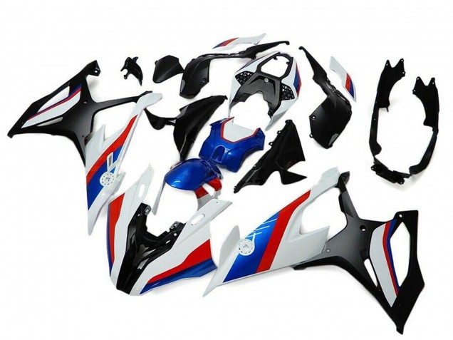 Noir Blanc Rouge Bleu Carénage Moto BMW S1000RR 2019-2022