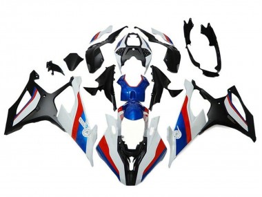 Noir Blanc Rouge Bleu Carénage Moto BMW S1000RR 2019-2022 Pas Chère
