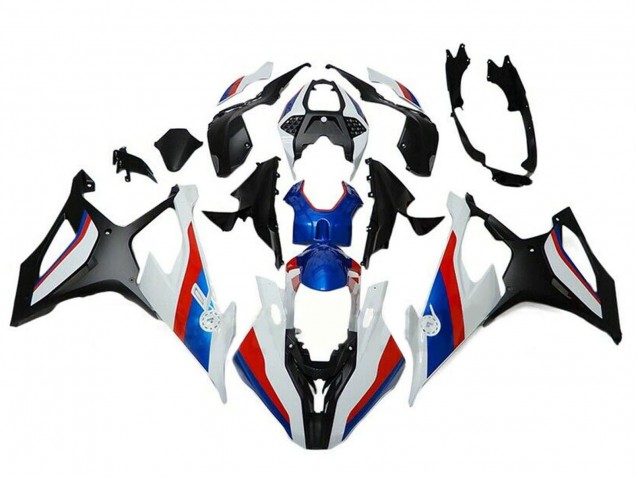 Noir Blanc Rouge Bleu Carénage Moto BMW S1000RR 2019-2022