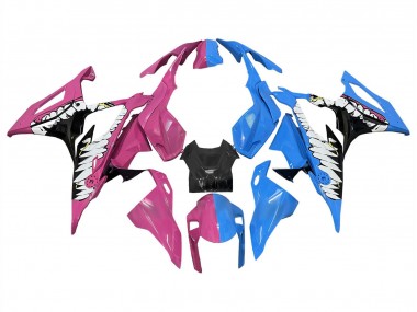 Rose Foncé Bleu Requin Carénage Moto BMW S1000RR 2019-2022 Pas Chère
