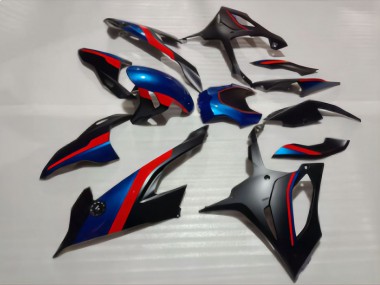 Noir Bleu Rouge Carénage Moto BMW S1000RR 2019-2022 Pas Chère